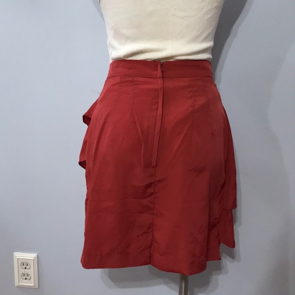 Layered Burnt Orange Skirt - Picture 5 of 7